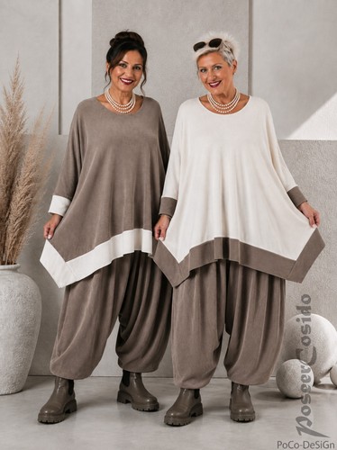 Lagenlook cord tunika shirt - lagenlook,