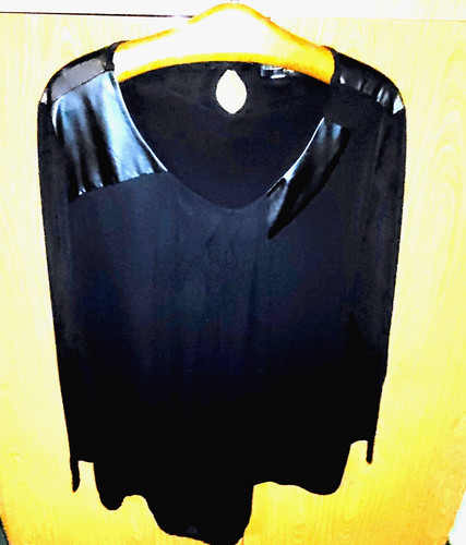 Edle schwarze bluse - edle, mit